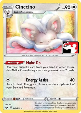 Cinccino (147) [Prize Pack Series Cards]