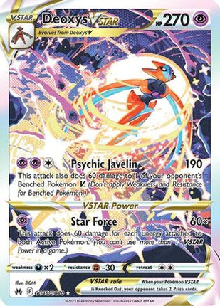 Deoxys VSTAR - GG46/null [Crown Zenith: Galarian Gallery] Holofoil