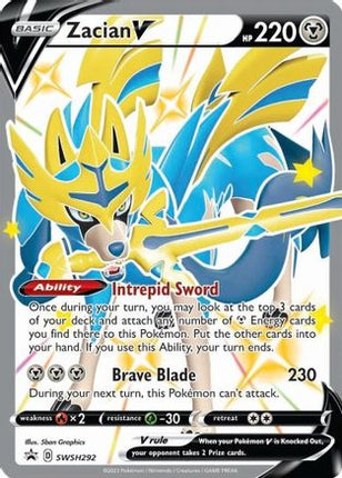 Zacian V (Shiny) - SWSH292 - SWSH292/null [SWSH: Sword & Shield Promo Cards] Holofoil