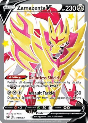 Zamazenta V (Shiny) - SWSH293 - SWSH293/null [SWSH: Sword & Shield Promo Cards] Holofoil