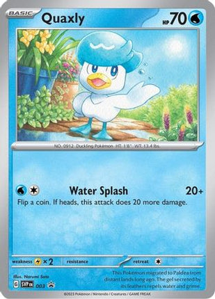 Quaxly - 003 - 3/null [SV: Scarlet & Violet Promo Cards] Holofoil