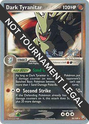 Dark Tyranitar  2005 (Takashi Yoneda) 020- World Championship Decks