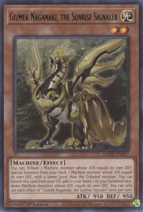Gizmek Naganaki, the Sunrise Signaler (Rare) [AMDE-EN037] 1st Edition