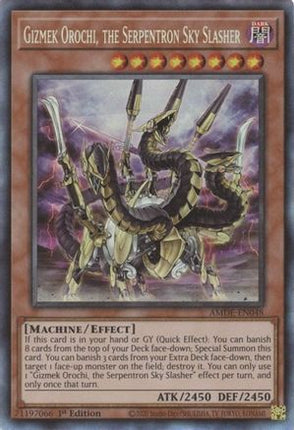 Gizmek Orochi, the Serpentron Sky Slasher (CR) (Collector's Rare) [AMDE-EN048] 1st Edition