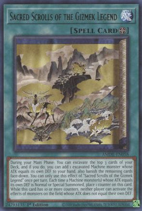 Sacred Scrolls of the Gizmek Legend (Rare) [AMDE-EN058] 1st Edition