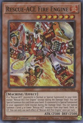 Rescue-ACE Fire Engine (Super Rare) [AMDE-EN006] 1st Edition