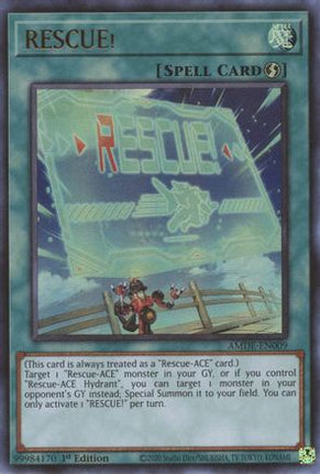 RESCUE! (Ultra Rare) [AMDE-EN009] 1st Edition
