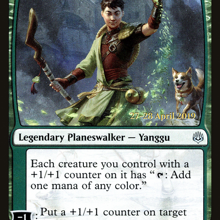 Jiang Yanggu, Wildcrafter [War of the Spark Promos] Prerelease Foil