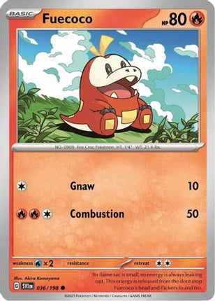 Fuecoco - 036/198 (Mirage Holo) [Miscellaneous Cards & Products] Holofoil