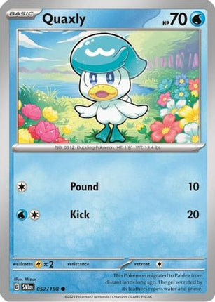 Quaxly - 052/198 (Mirage Holo) [Miscellaneous Cards & Products] Holofoil
