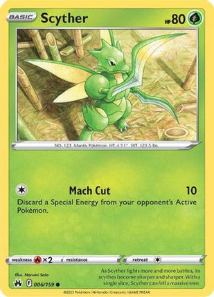 Scyther - 6/null [Crown Zenith] Reverse Holofoil