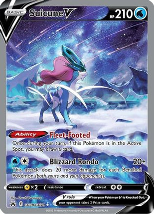 Suicune V - GG38/null [Crown Zenith: Galarian Gallery] Holofoil