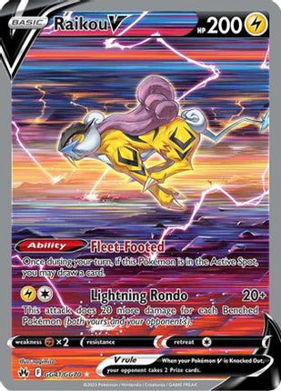 Raikou V - GG41/null [Crown Zenith: Galarian Gallery] Holofoil