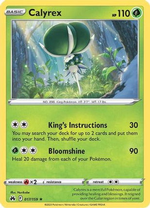 Calyrex - 17/null [Crown Zenith] Reverse Holofoil