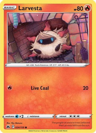 Larvesta - 24/null [Crown Zenith] Reverse Holofoil
