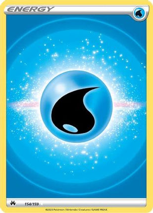 Water Energy (Texture Full Art) - 154/null [Crown Zenith] Holofoil