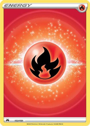 Fire Energy (Texture Full Art) - 153/null [Crown Zenith] Holofoil