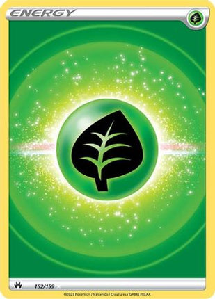 Grass Energy (Texture Full Art) - 152/null [Crown Zenith] Holofoil