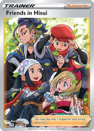 Friends in Hisui (Full Art) - 148/null [Crown Zenith] Holofoil