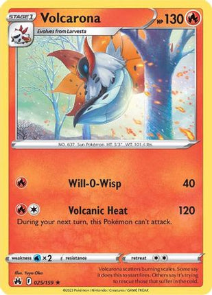 Volcarona - 25/null [Crown Zenith] Reverse Holofoil