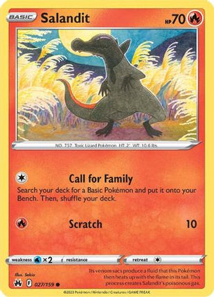 Salandit - 27/null [Crown Zenith] Reverse Holofoil