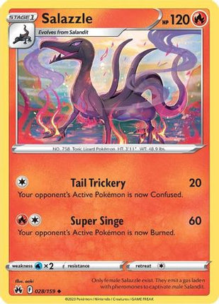 Salazzle - 28/null [Crown Zenith] Reverse Holofoil