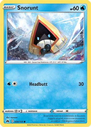 Snorunt - 34/null [Crown Zenith]