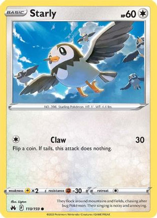 Starly - 110/null [Crown Zenith] Reverse Holofoil