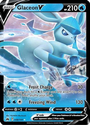 Glaceon V - 38/null [Crown Zenith] Holofoil