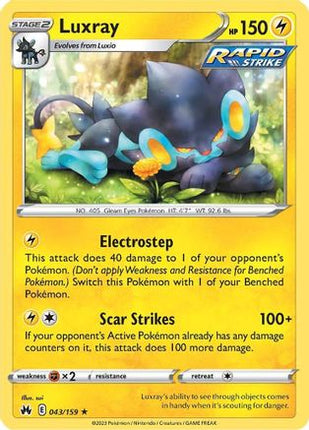 Luxray (43) - 43/null [Crown Zenith] Reverse Holofoil