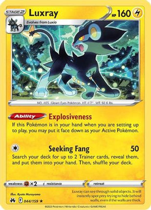 Luxray (44) - 44/null [Crown Zenith] Reverse Holofoil