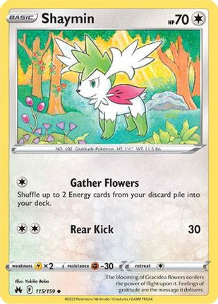 Shaymin - 115/null [Crown Zenith] Reverse Holofoil