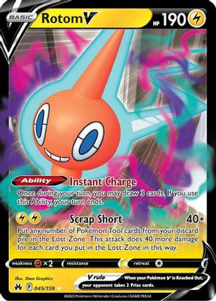 Rotom V - 45/null [Crown Zenith] Holofoil