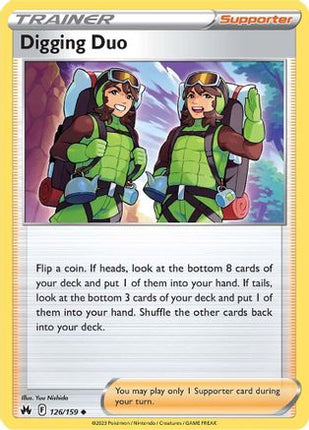 Digging Duo - 126/null [Crown Zenith] Reverse Holofoil