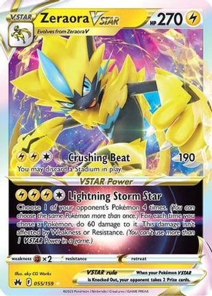 Zeraora VSTAR - 55/null [Crown Zenith] Holofoil