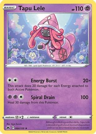 Tapu Lele - 64/null [Crown Zenith] Reverse Holofoil