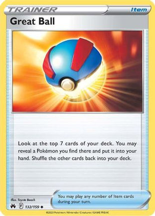 Great Ball - 132/null [Crown Zenith]