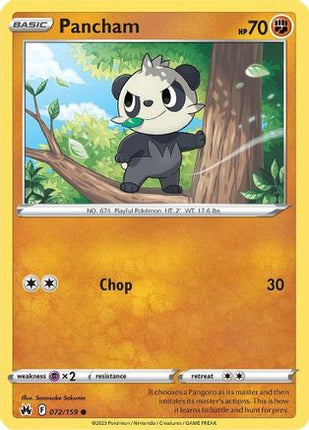 Pancham - 72/null [Crown Zenith] Reverse Holofoil