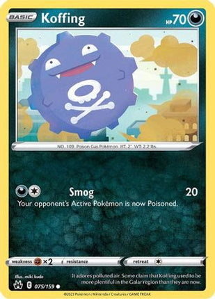 Koffing - 75/null [Crown Zenith] Reverse Holofoil