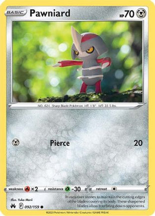Pawniard (92) - 92/null [Crown Zenith] Reverse Holofoil