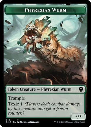 Phyrexian Wurm // Phyrexian Insect Double-sided Token [Commander: Phyrexia: All Will Be One]