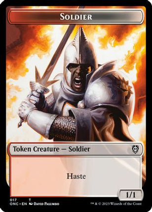 Soldier (017) // Eldrazi Double-sided Token [Commander: Phyrexia: All Will Be One]