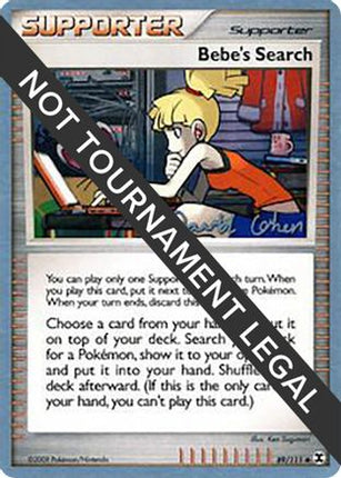 Bebe's Search - 2009 (David Cohen) - 89/null [World Championship Decks]