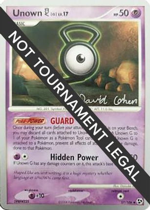 Unown [G] 2009 (David Cohen) 057- World Championship Decks