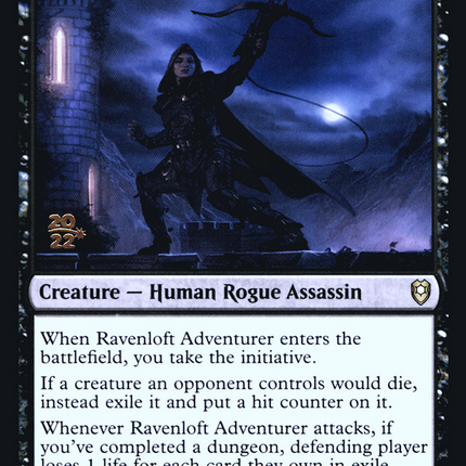 Ravenloft Adventurer [Battle for Baldur's Gate Promos] Prerelease Foil