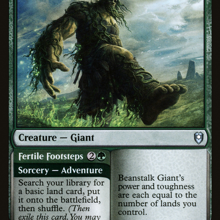 Beanstalk Giant // Fertile Footsteps [Commander Legends: Battle for Baldur's Gate]