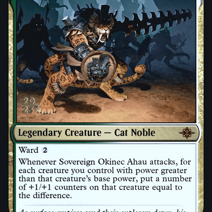 Sovereign Okinec Ahau [The Lost Caverns of Ixalan Promos] Prerelease Foil