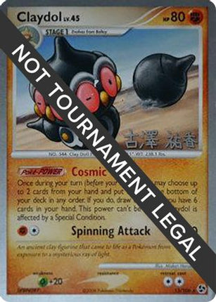 Claydol - 2010 (Yuka Furusawa) - 15/null [World Championship Decks]