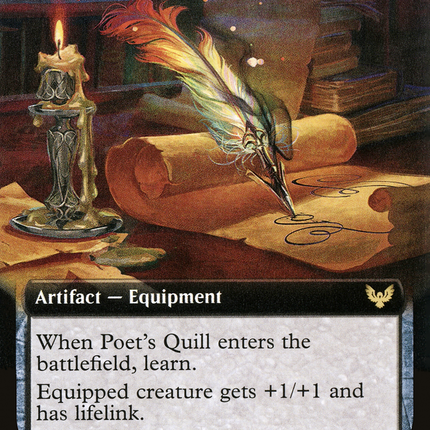 Poet's Quill (Extended Art) [Strixhaven: School of Mages]