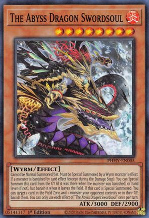 The Abyss Dragon Swordsoul (Super Rare) [PHHY-EN005] 1st Edition
